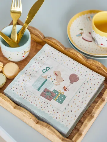 Celebrate paper napkin 20-pack - Blue - Bloomingville