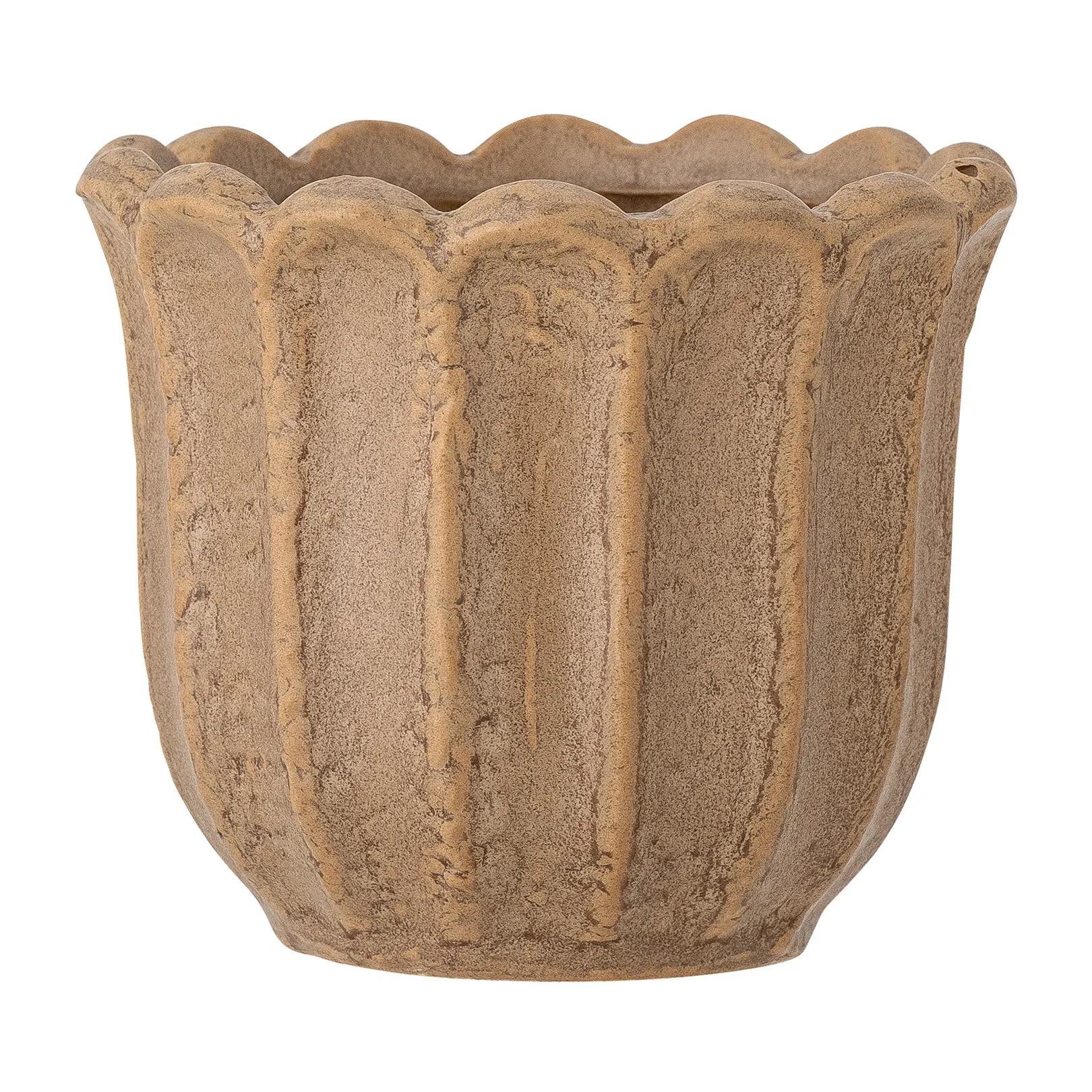 Chaca flower pot Ø10.5 cm, Brown Bloomingville