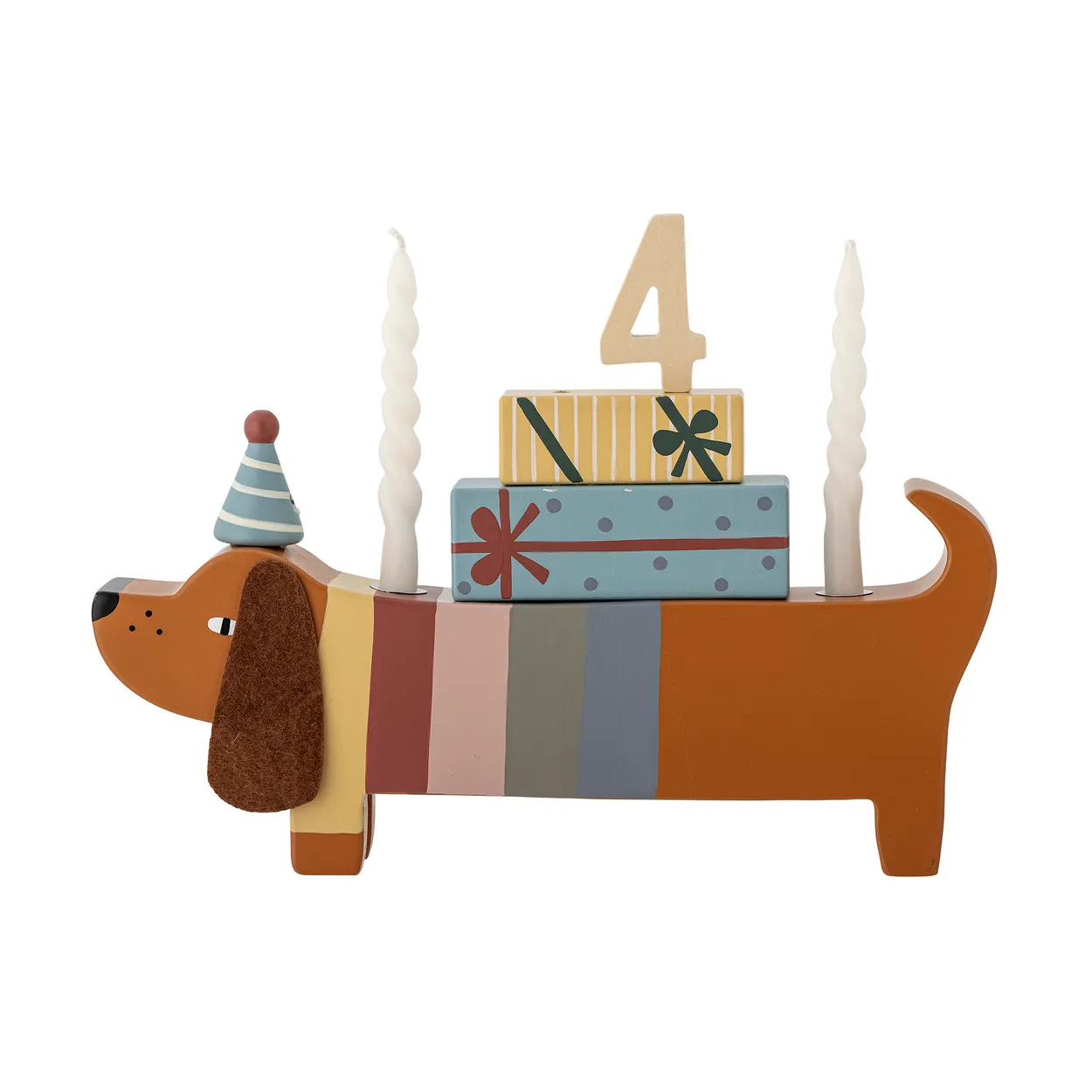 Bloomingville Charlie Birthday decoration 28 cm Brown-multi