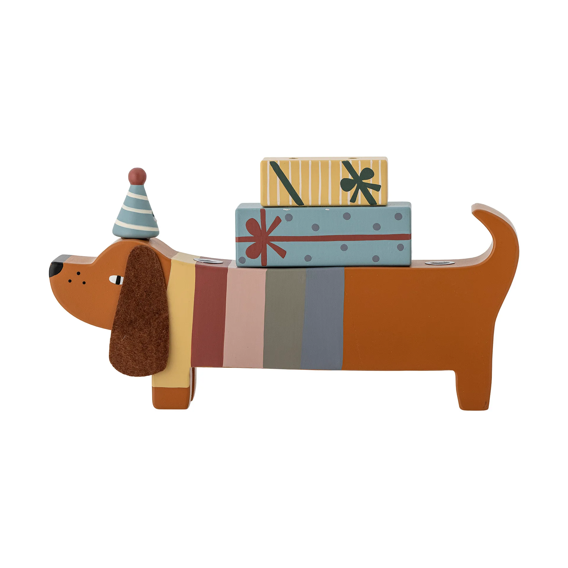 Charlie Birthday decoration 28 cm, Brown-multi Bloomingville