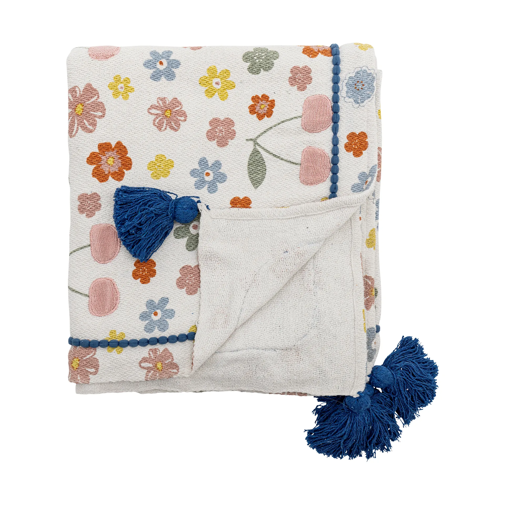 Cherry cotton throw 160x130 cm, Rose Bloomingville