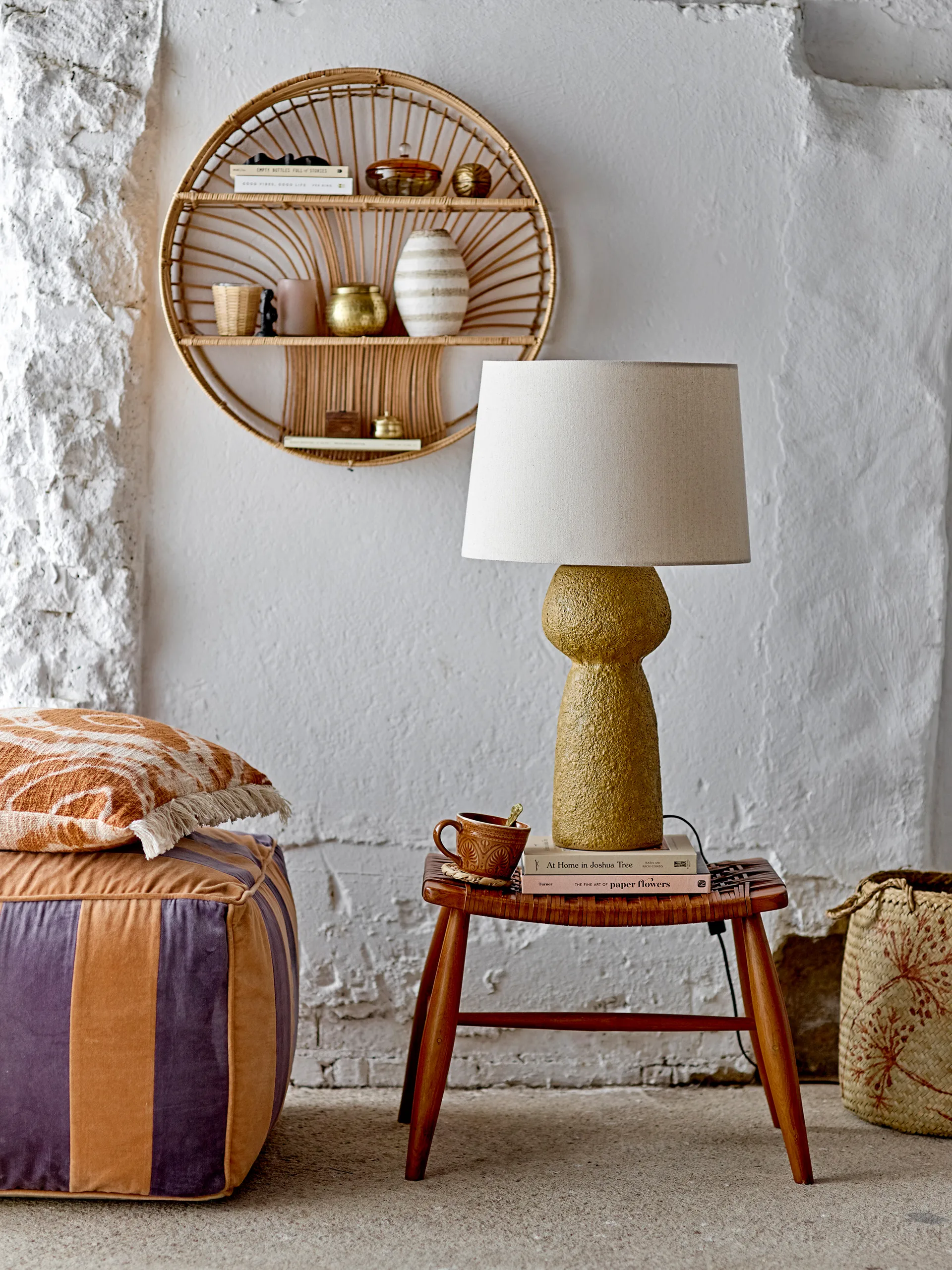 Chester stool 41.5 cm, Brown Bloomingville