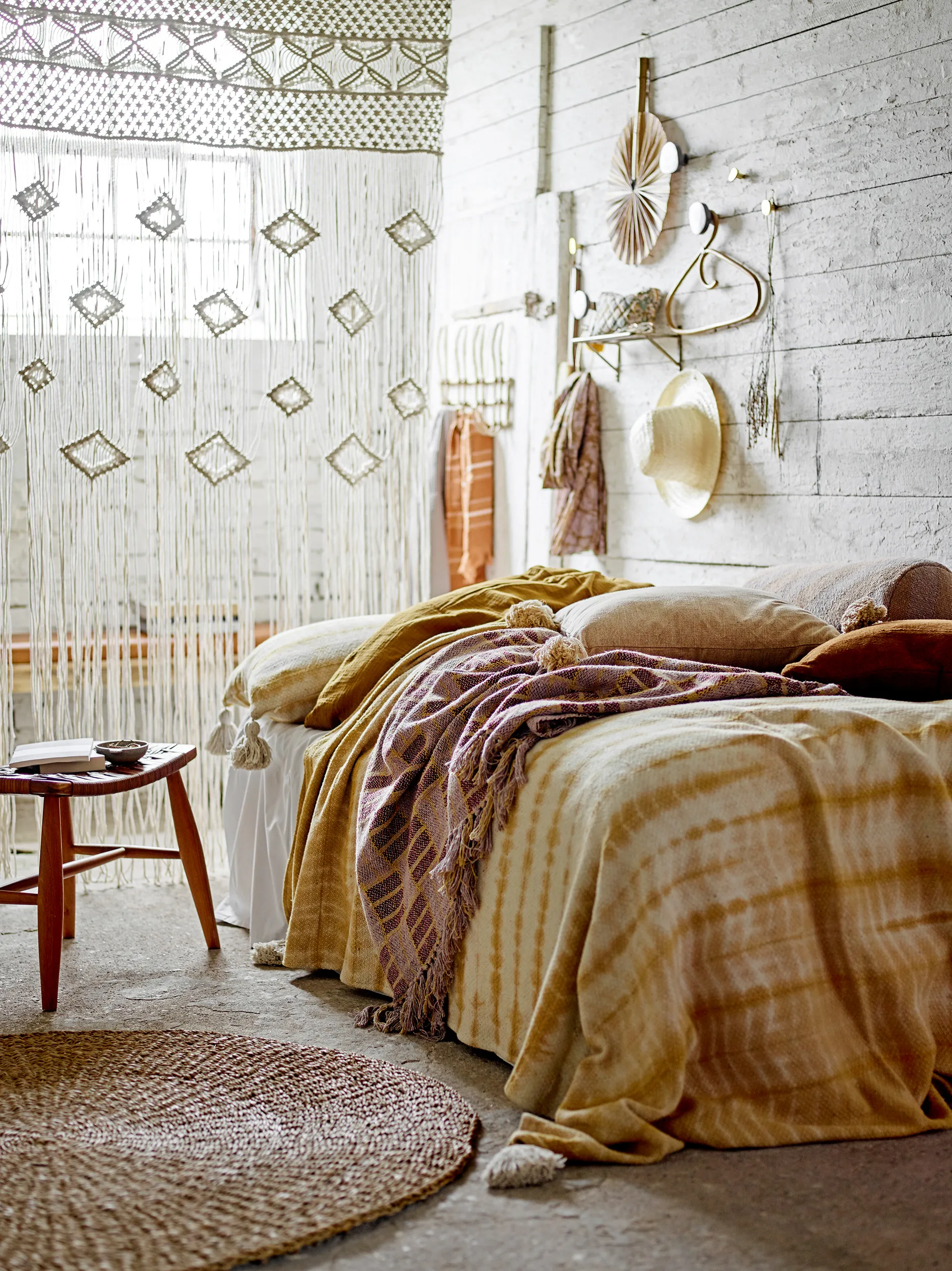 Chester stool 41.5 cm, Brown Bloomingville