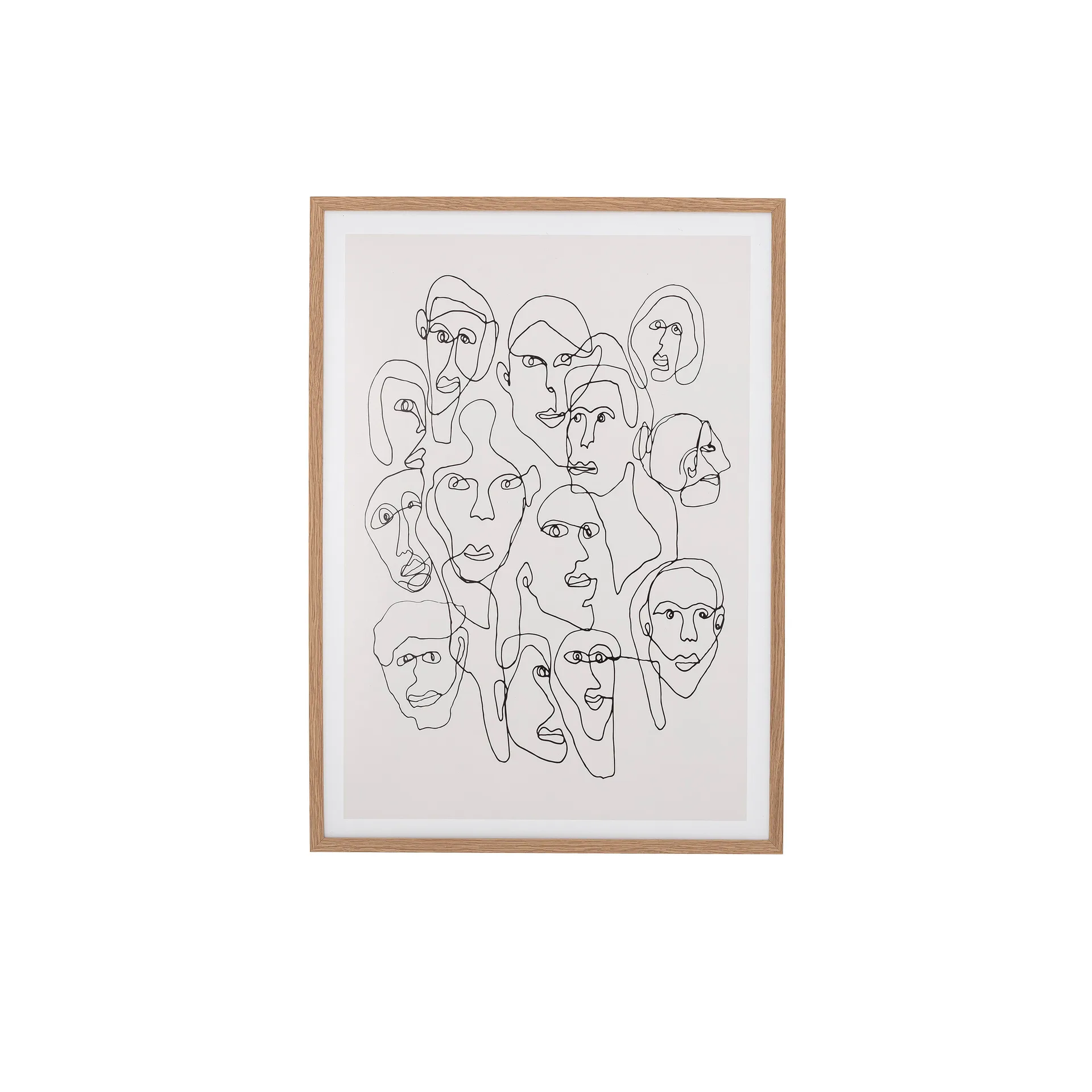 Chichi picture with face oak frame, 52x72 cm Bloomingville