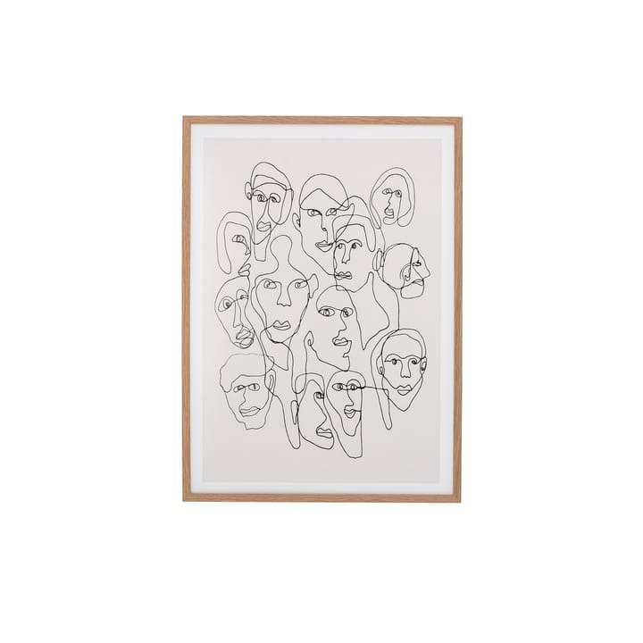 Chichi picture with face oak frame, 52x72 cm Bloomingville