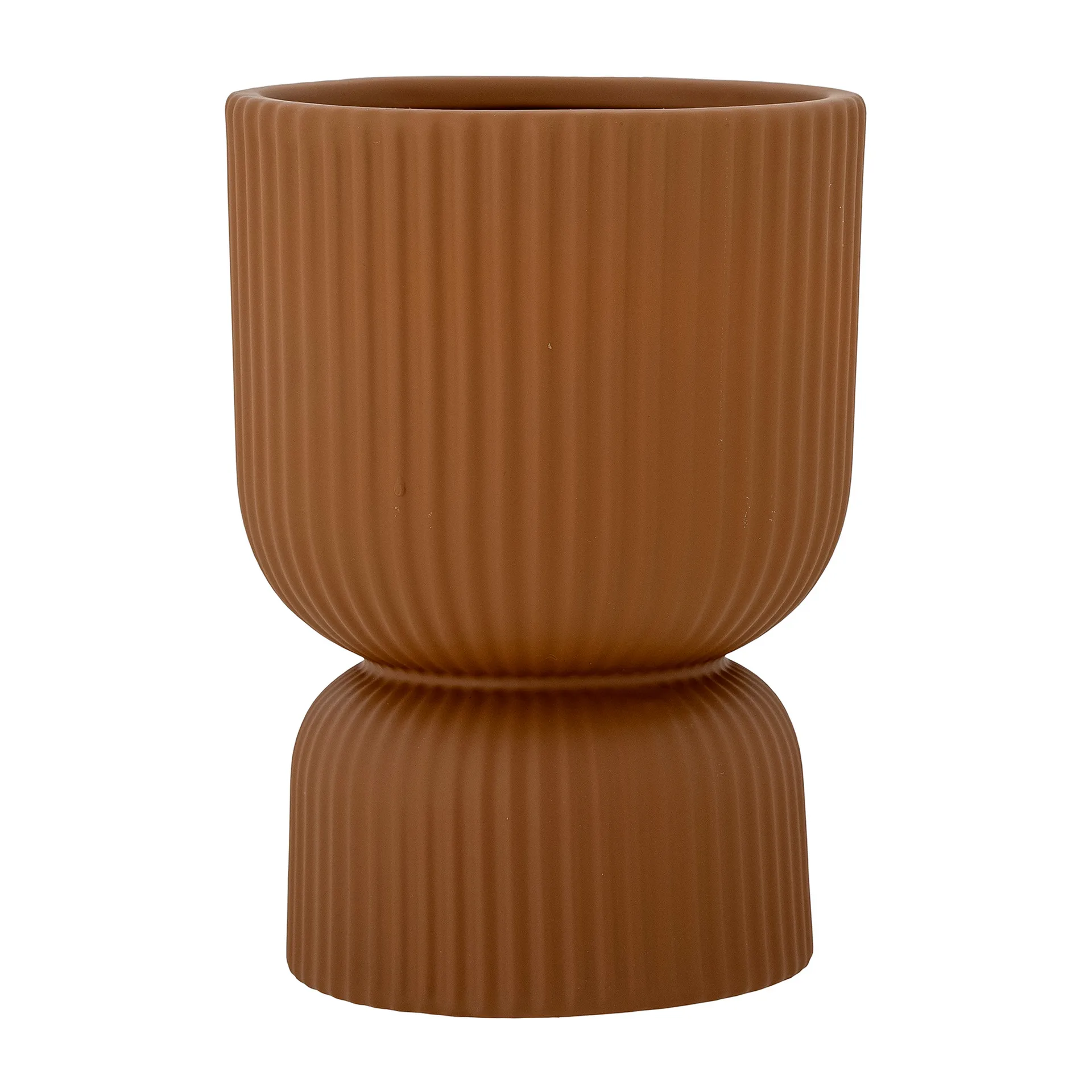 Chila flower pot Ø15 cm, Brown Bloomingville