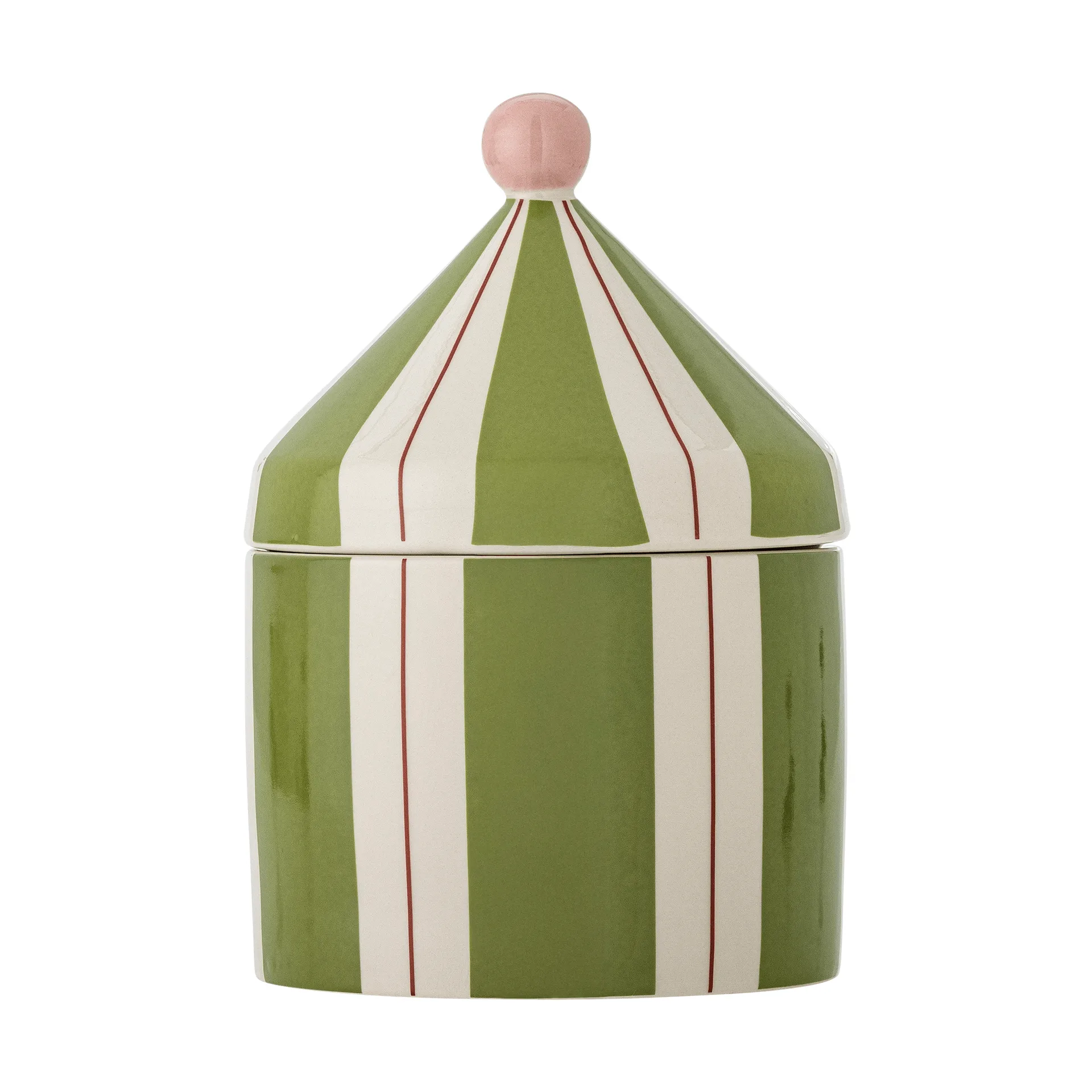 Cimmi jar with lid, Green Bloomingville