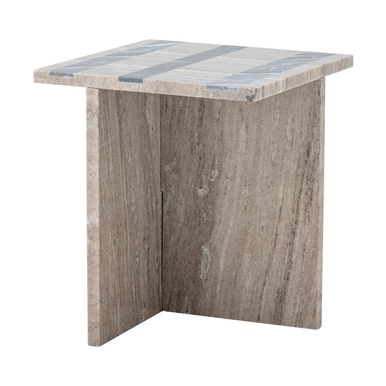 Bloomingville Clea side table Brown marble | Scandinavian Design | Side tables | Brown