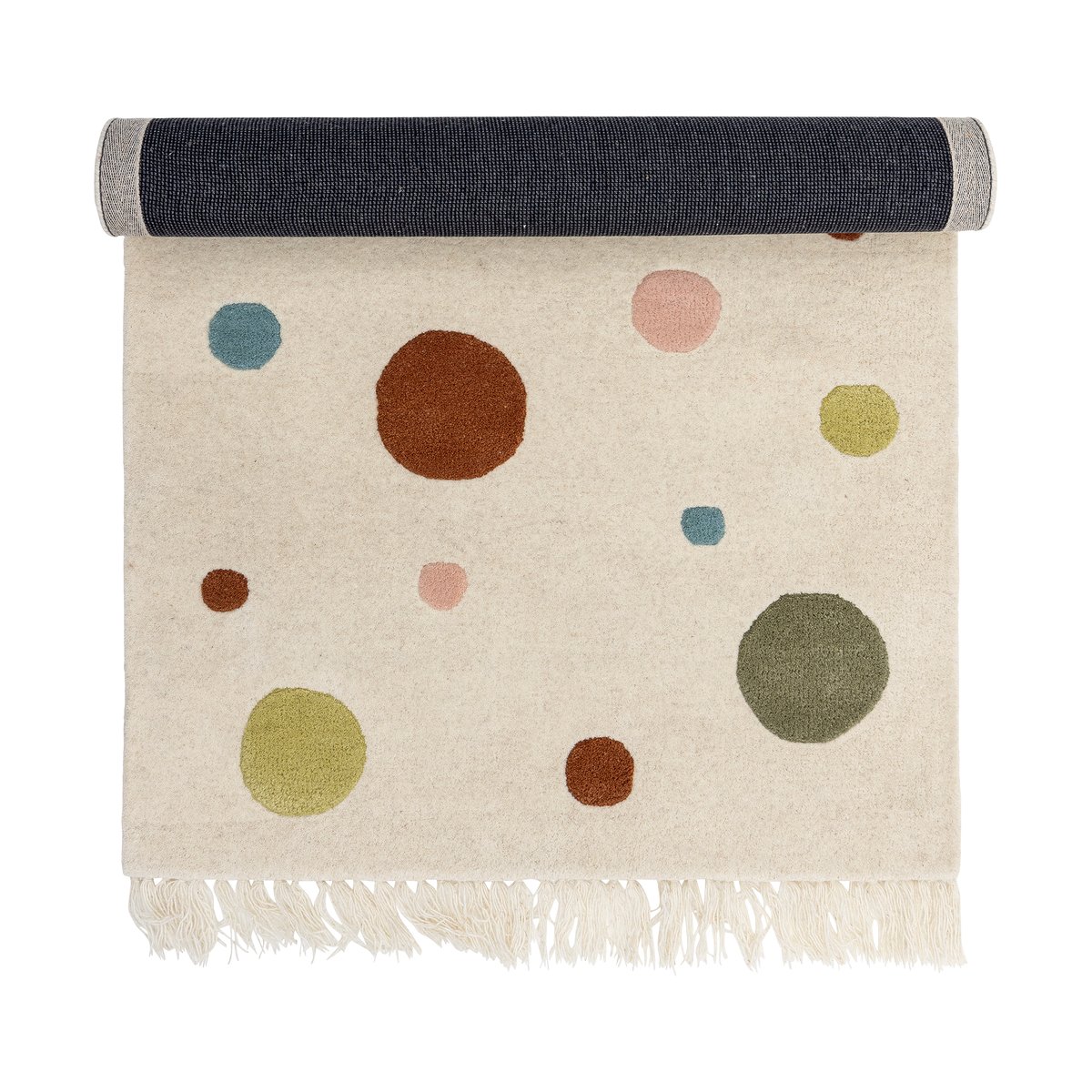 Bloomingville Clennie rug 90x140 cm Nature | Scandinavian Design | Fringe & Deep pile rugs | White
