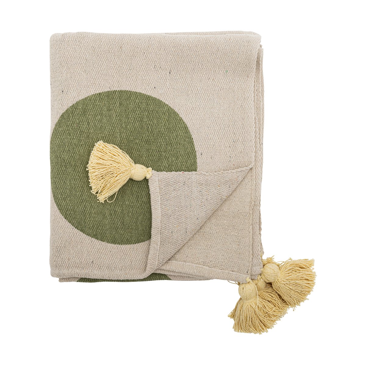 Bloomingville Clennie throw 130x160 cm Nature | Scandinavian Design | Wool blankets & throws | White