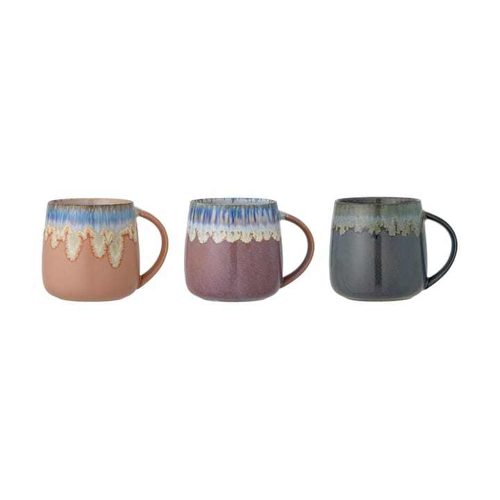 Cloe cup 380 ml 3 pieces, Multi Bloomingville