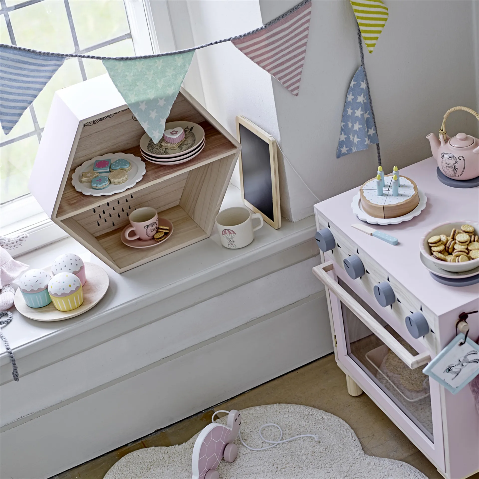 Cloud children's rug, natural Bloomingville