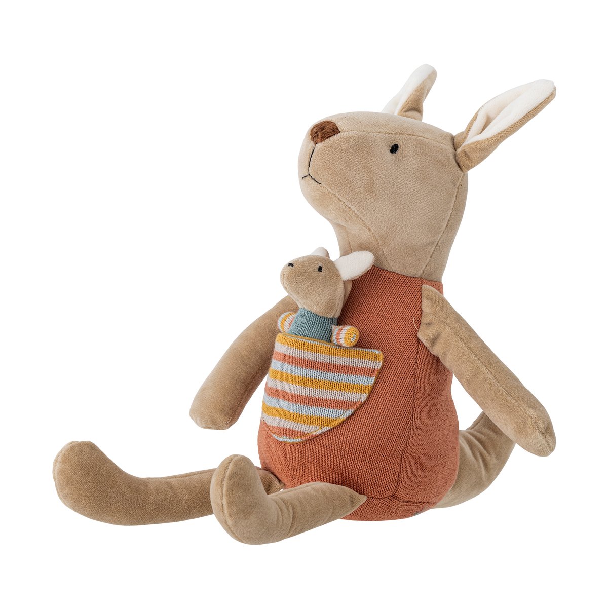 Bloomingville Clover plush toy Kangaroo | Scandinavian Design | Children's room accessories | Brown