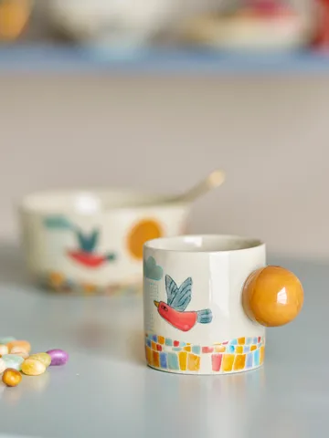 Colorine cup 15.5 cl - Natural - Bloomingville