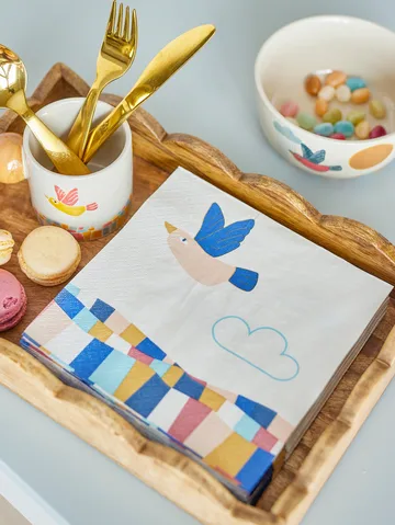 Colorine paper napkin 20-pack - Natural - Bloomingville