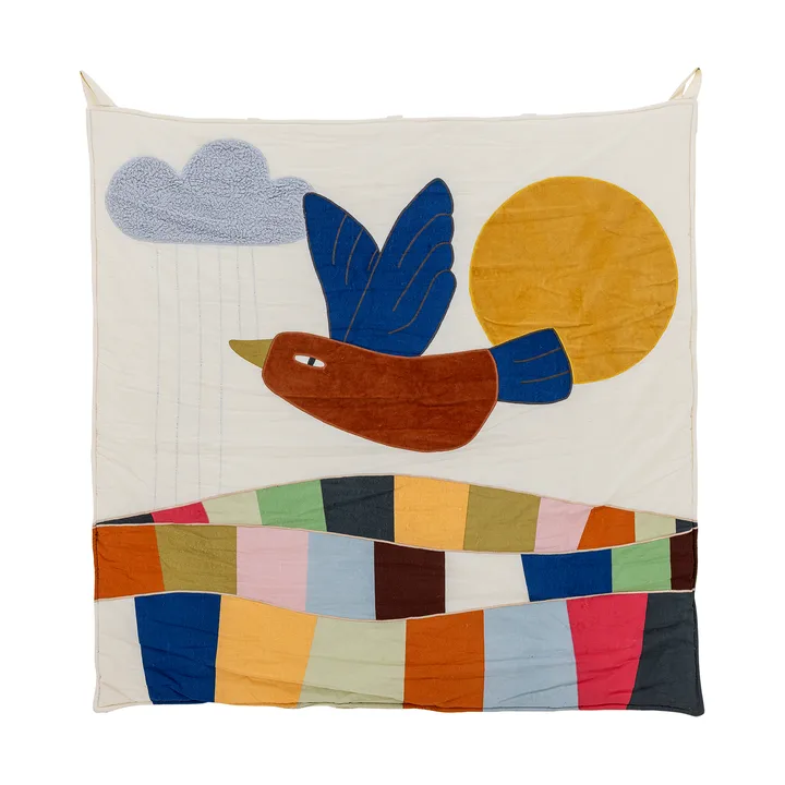 Colorine wall decoration cotton 101x101 cm - Natural - Bloomingville