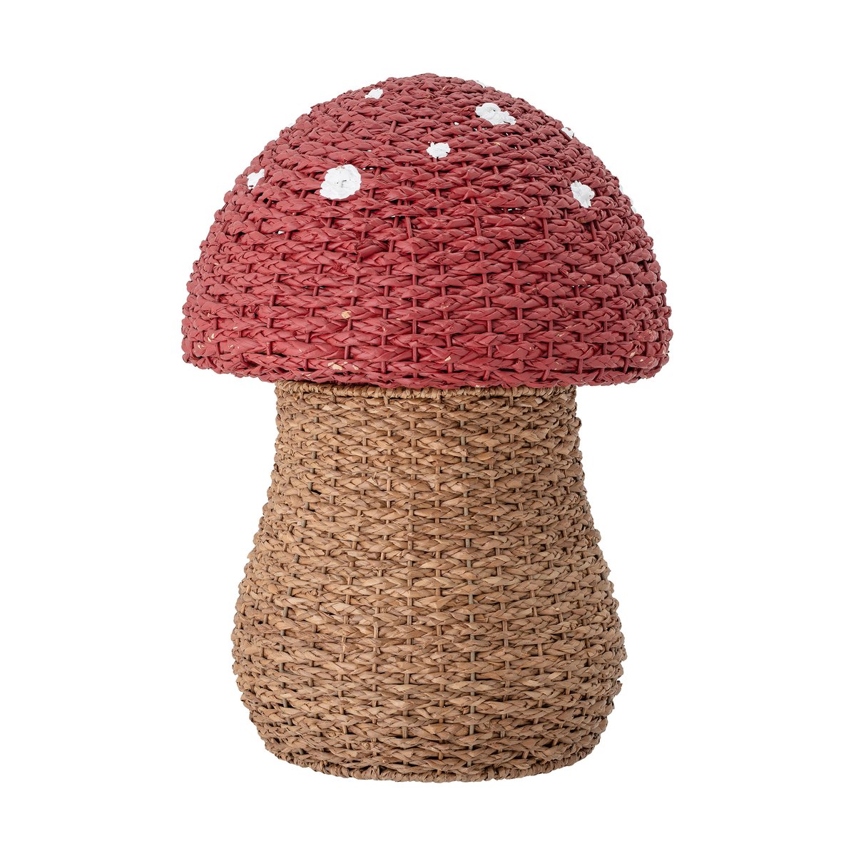 Bloomingville Corintha storage basket with lid 61xØ43 cm Red
