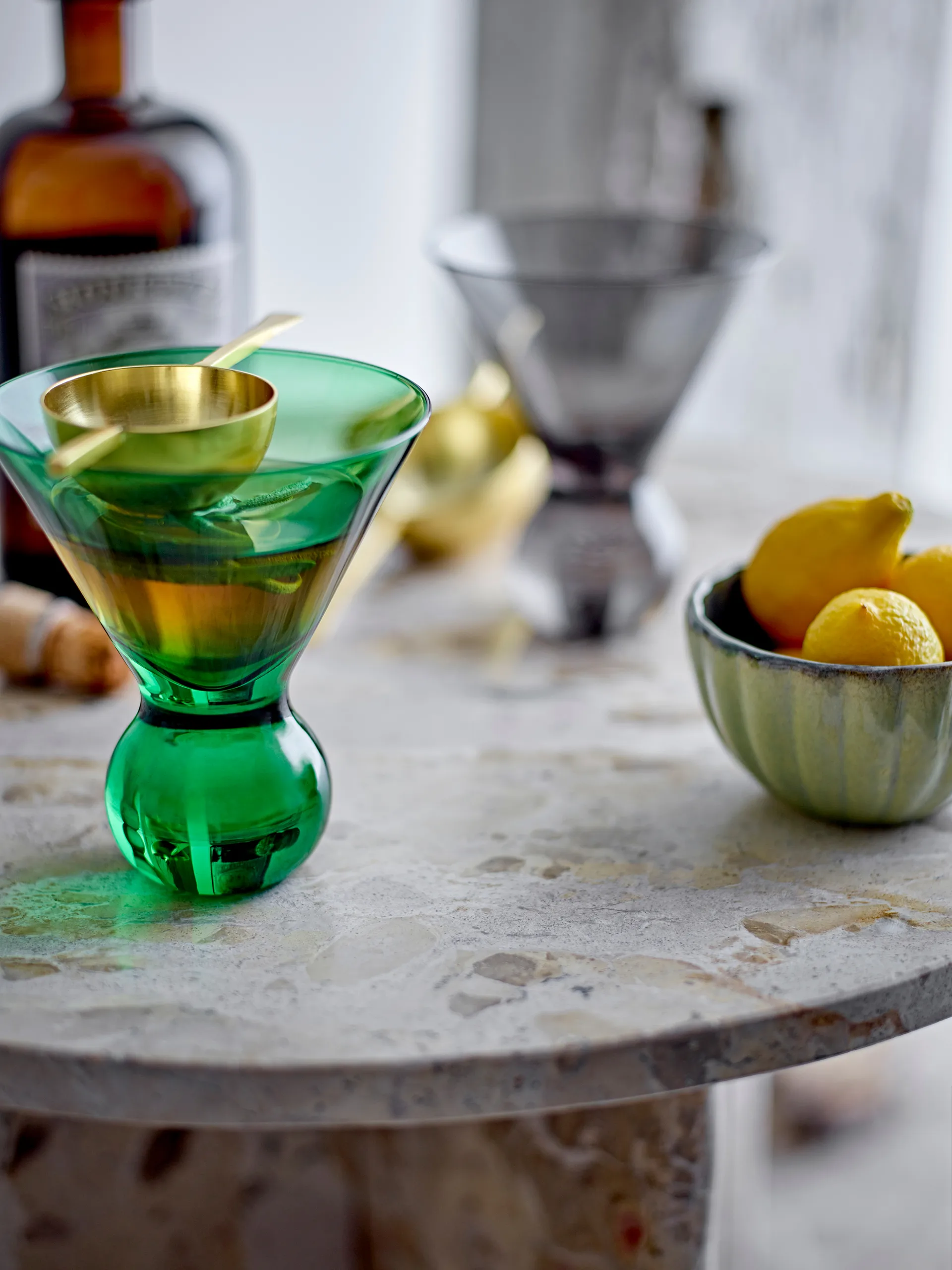 Corliss cocktail glass 4-pack, Green Bloomingville