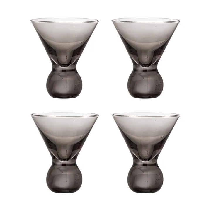 Corliss cocktail glass 4-pack - Grey - Bloomingville