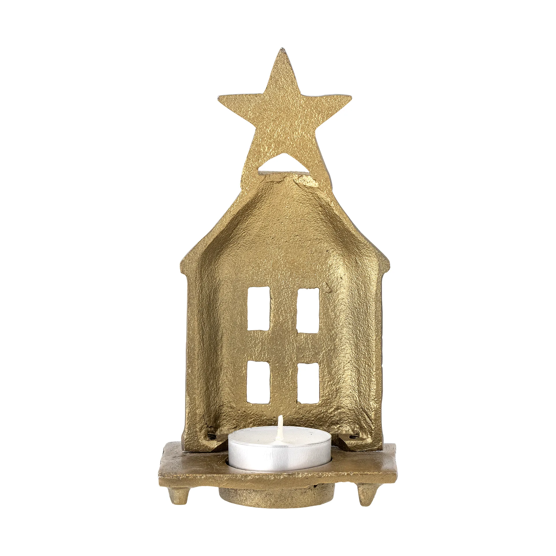 Crista tealight holder 6x17 cm, Brass Bloomingville