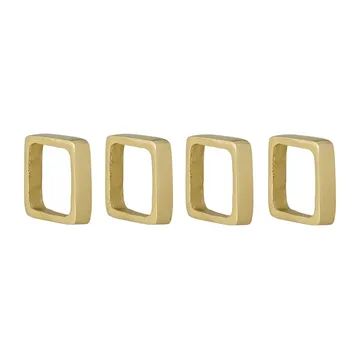 Cybelle napkin ring 4.5x4.5 cm 4-pack - Gold - Bloomingville