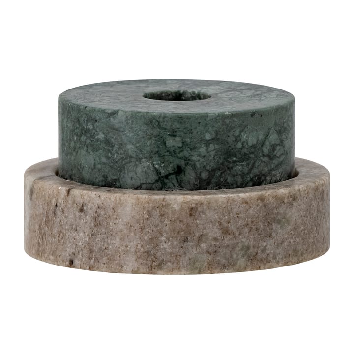 Dalin candle sticks Ø10 cm - Green marble - Bloomingville