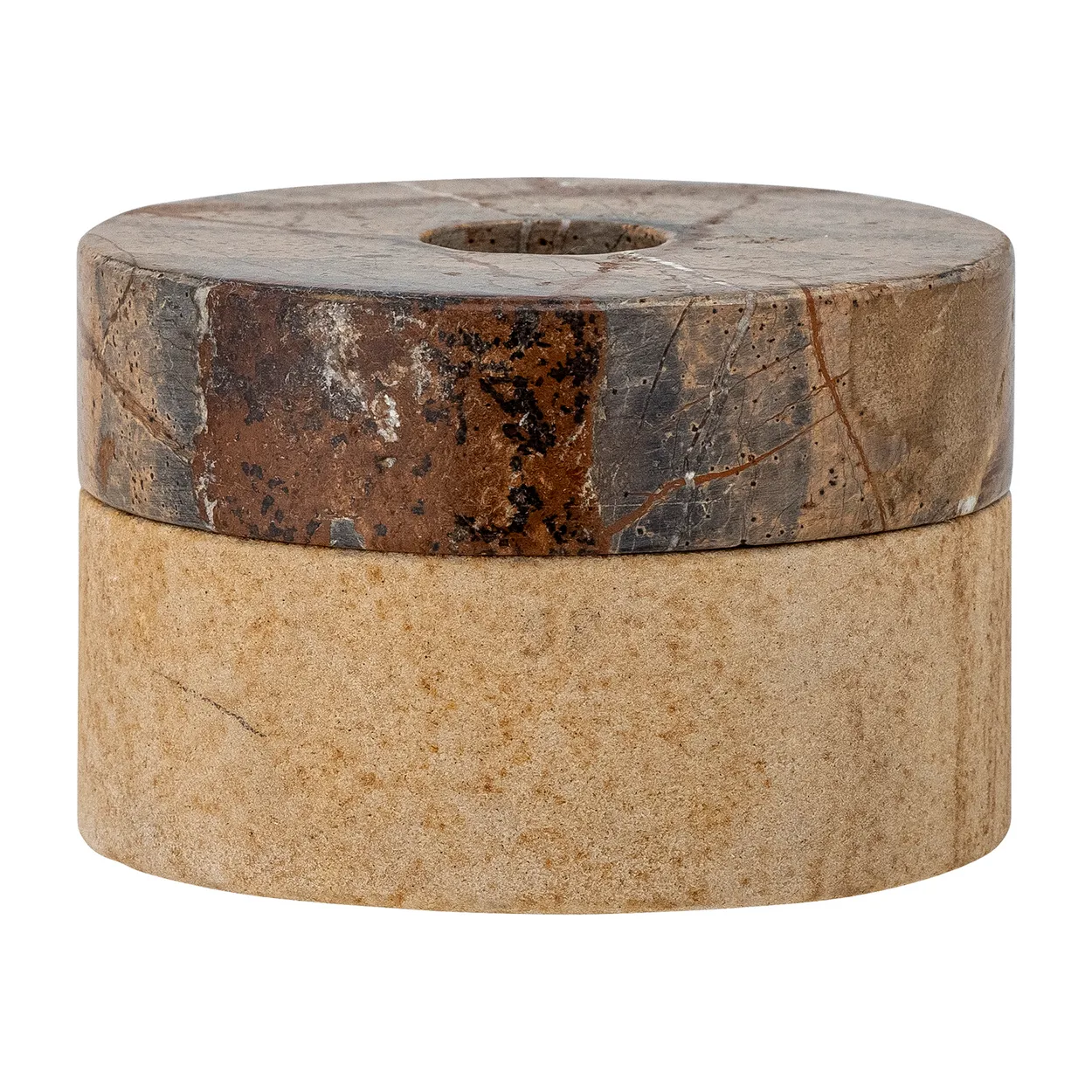 Bloomingville Dalin candle sticks-tea light sticks o9 cm Sand stone