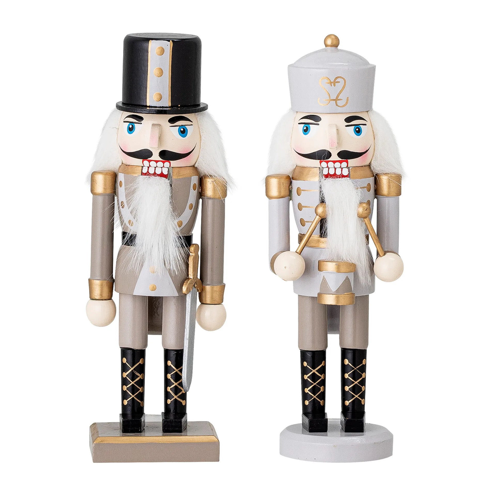 Darren nut cracker decoration 20.5 cm 2 pieces, Gold Bloomingville