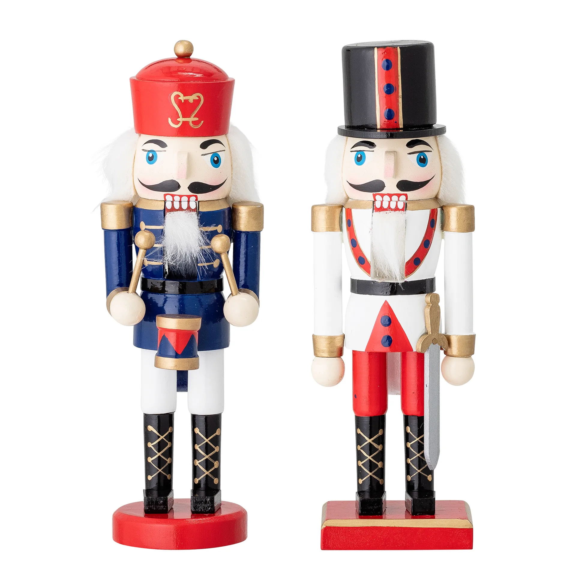 Darren nut cracker decoration 20.5 cm 2 pieces, Red Bloomingville