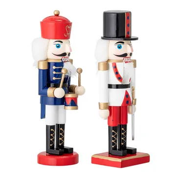 Darren nut cracker decoration 20.5 cm 2 pieces - Red - Bloomingville