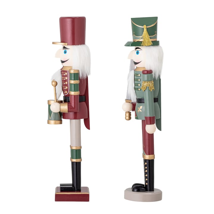 Darren nut cracker decoration 38 cm 2 pieces, Green Bloomingville