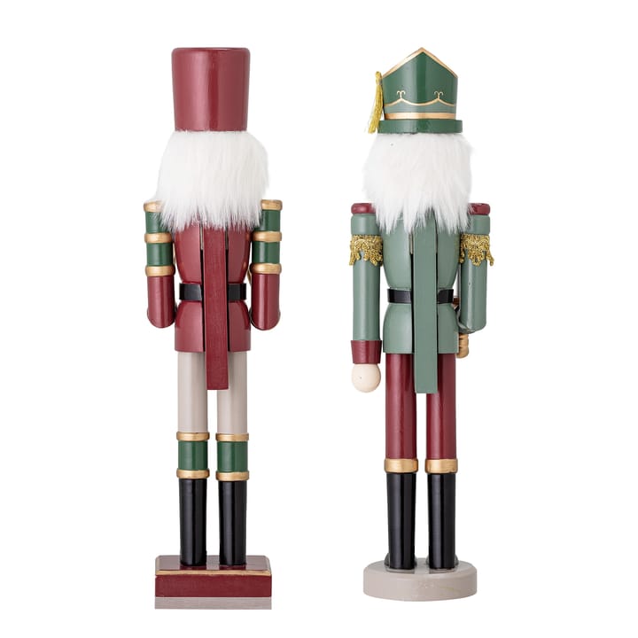 Darren nut cracker decoration 38 cm 2 pieces, Green Bloomingville