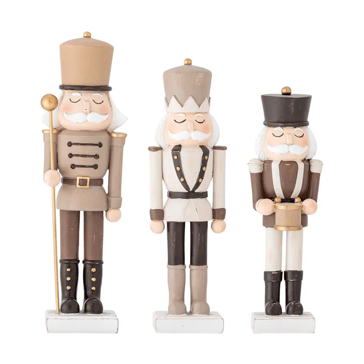 Darryl nötknäppare juldekoration - Brown, 3 pieces - Bloomingville