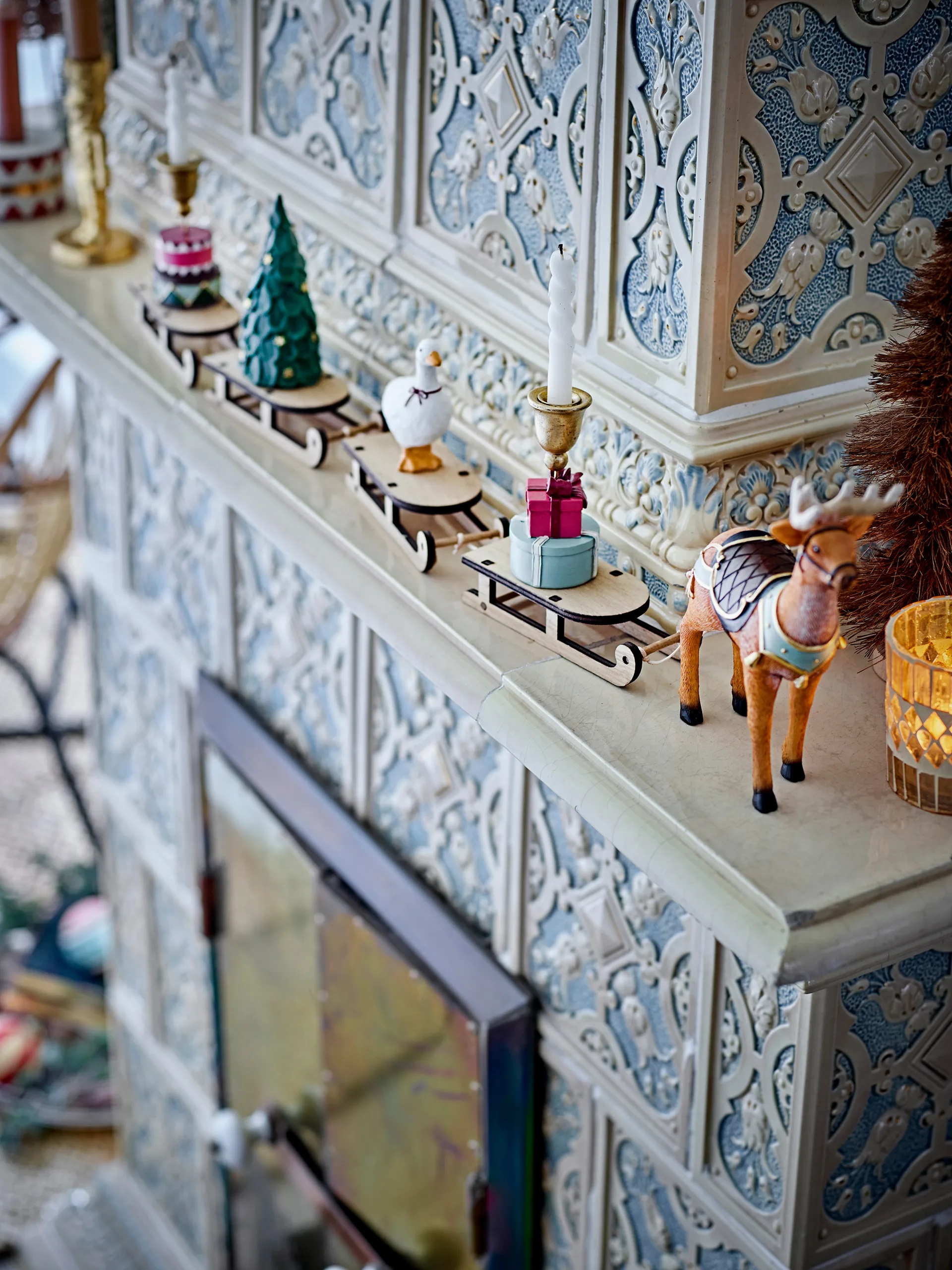 Dasher Christmas decoration, Green Bloomingville