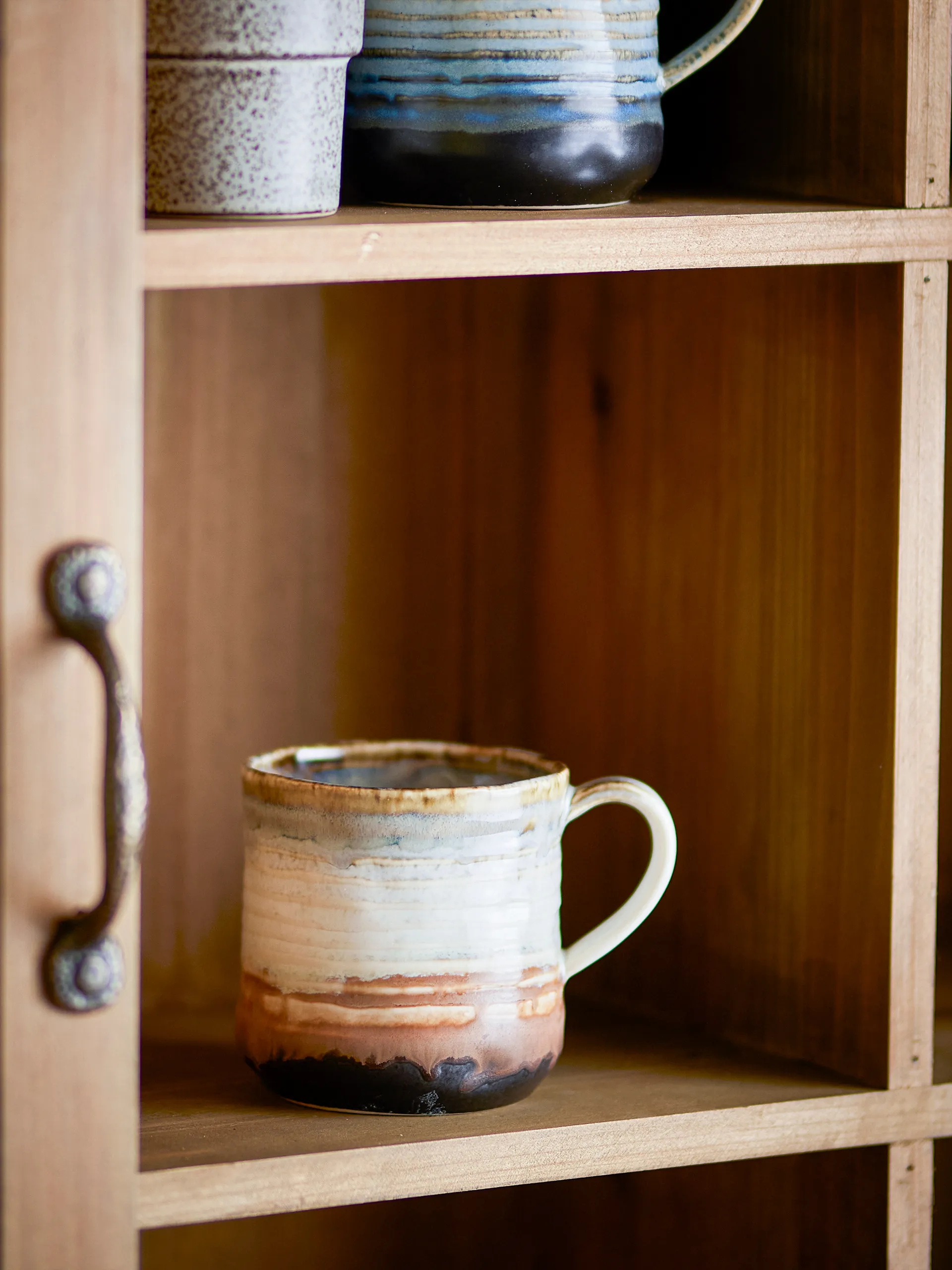 Deana mug 4-pack, Brown Bloomingville