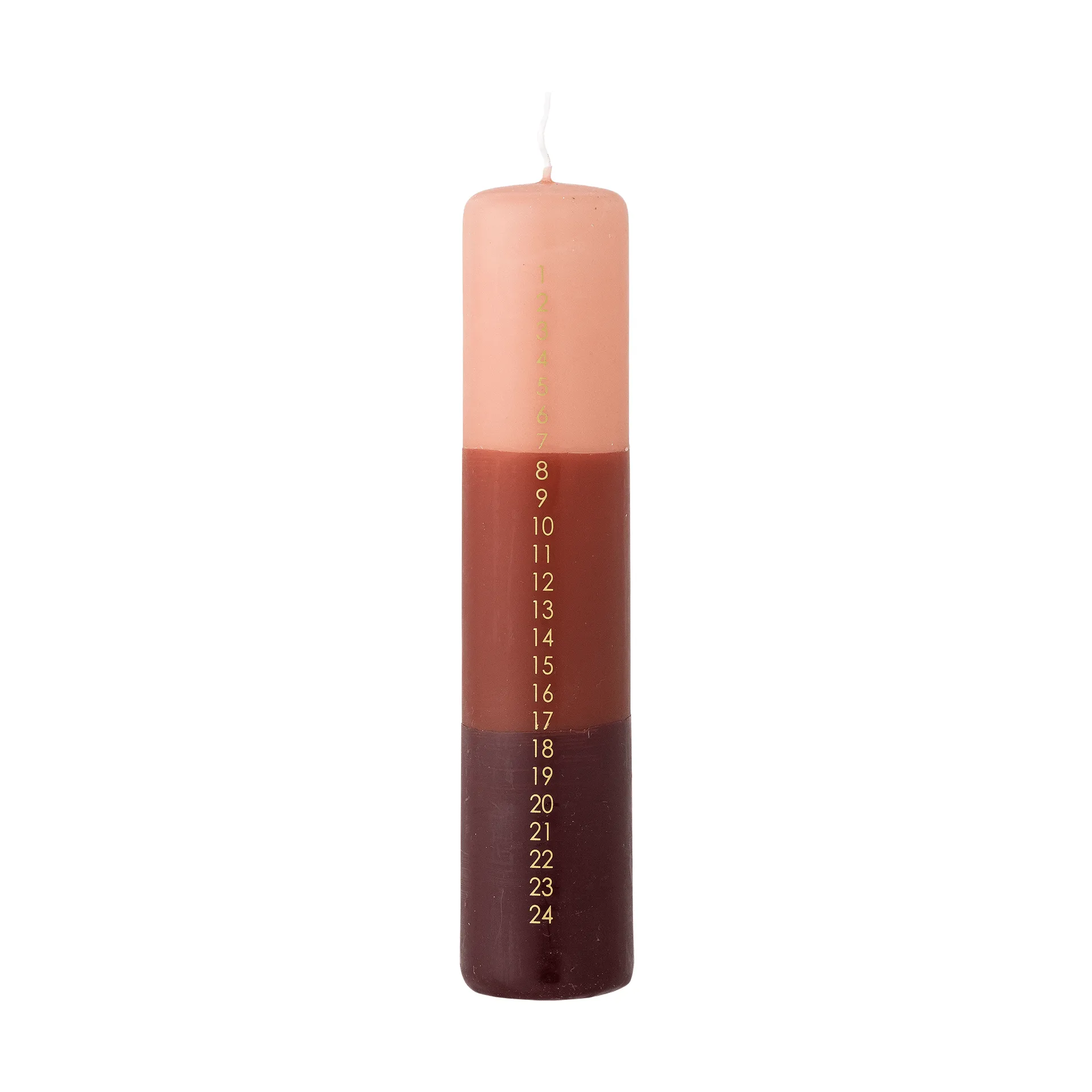 Dip Dye advent candle, Multi, 25 cm Bloomingville