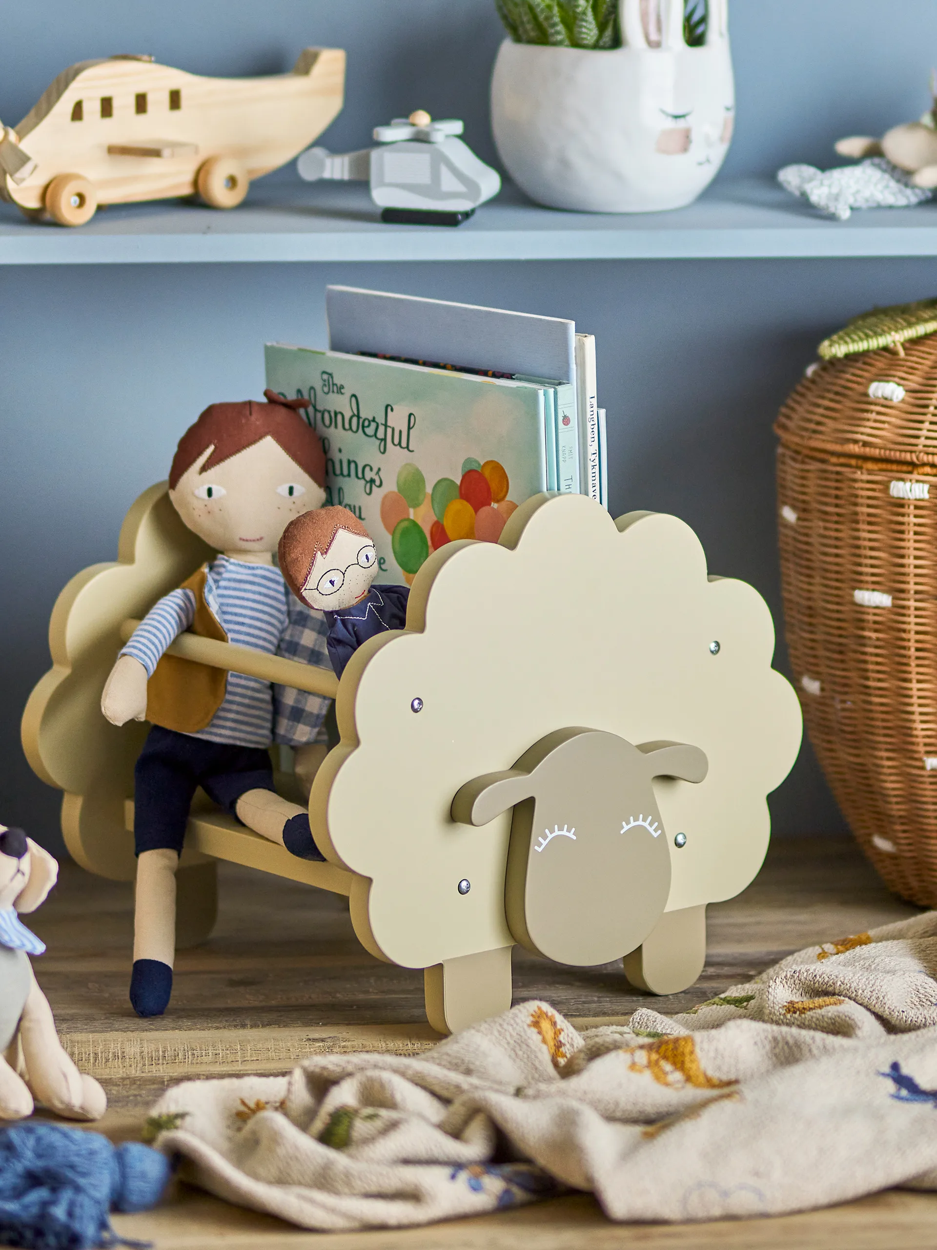 Dolly bookshelf, Grey Bloomingville