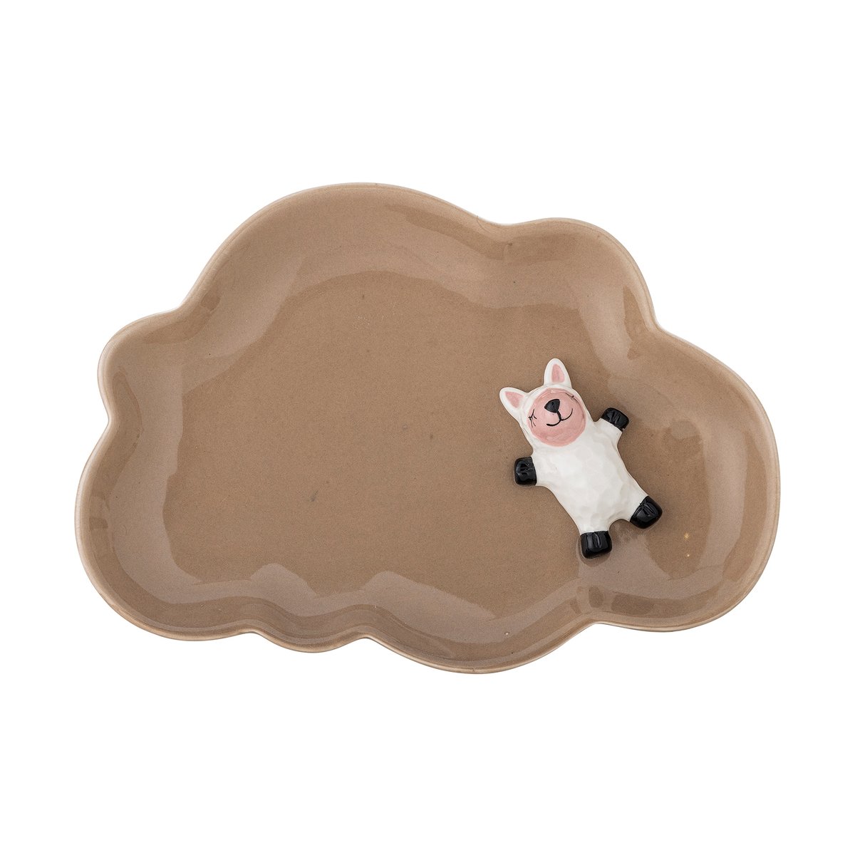 Bloomingville Dolly plate 14x20 cm Brown