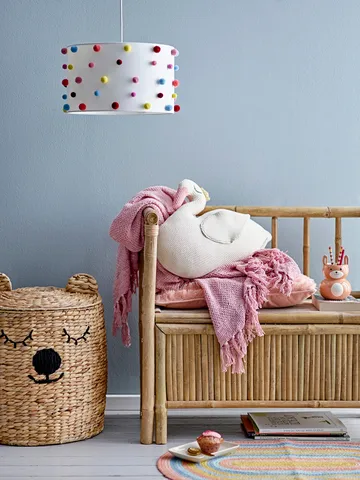 Dolma storage basket with lid Ø42x50 cm - Nature - Bloomingville