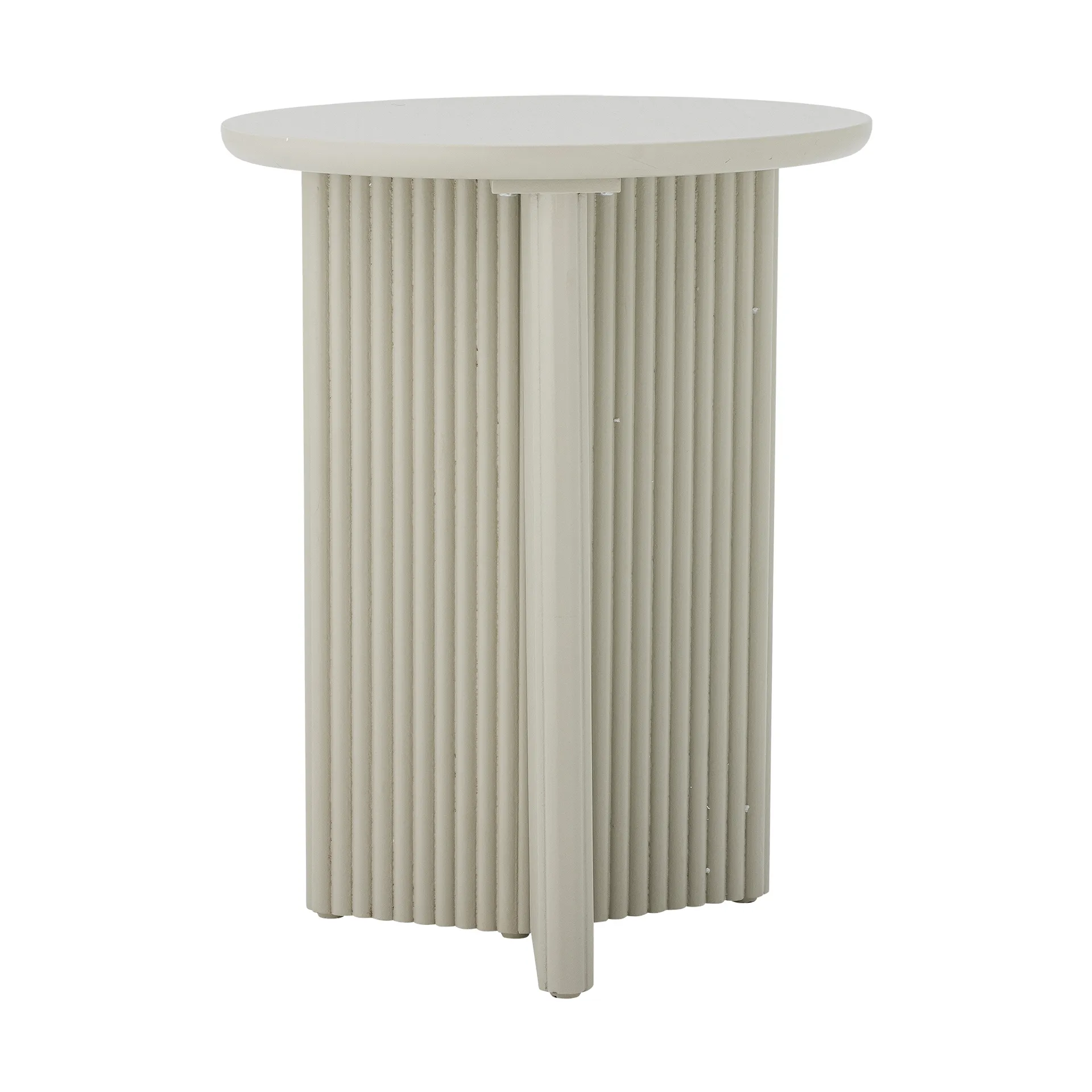 Edith side table Ø40 cm, White Bloomingville