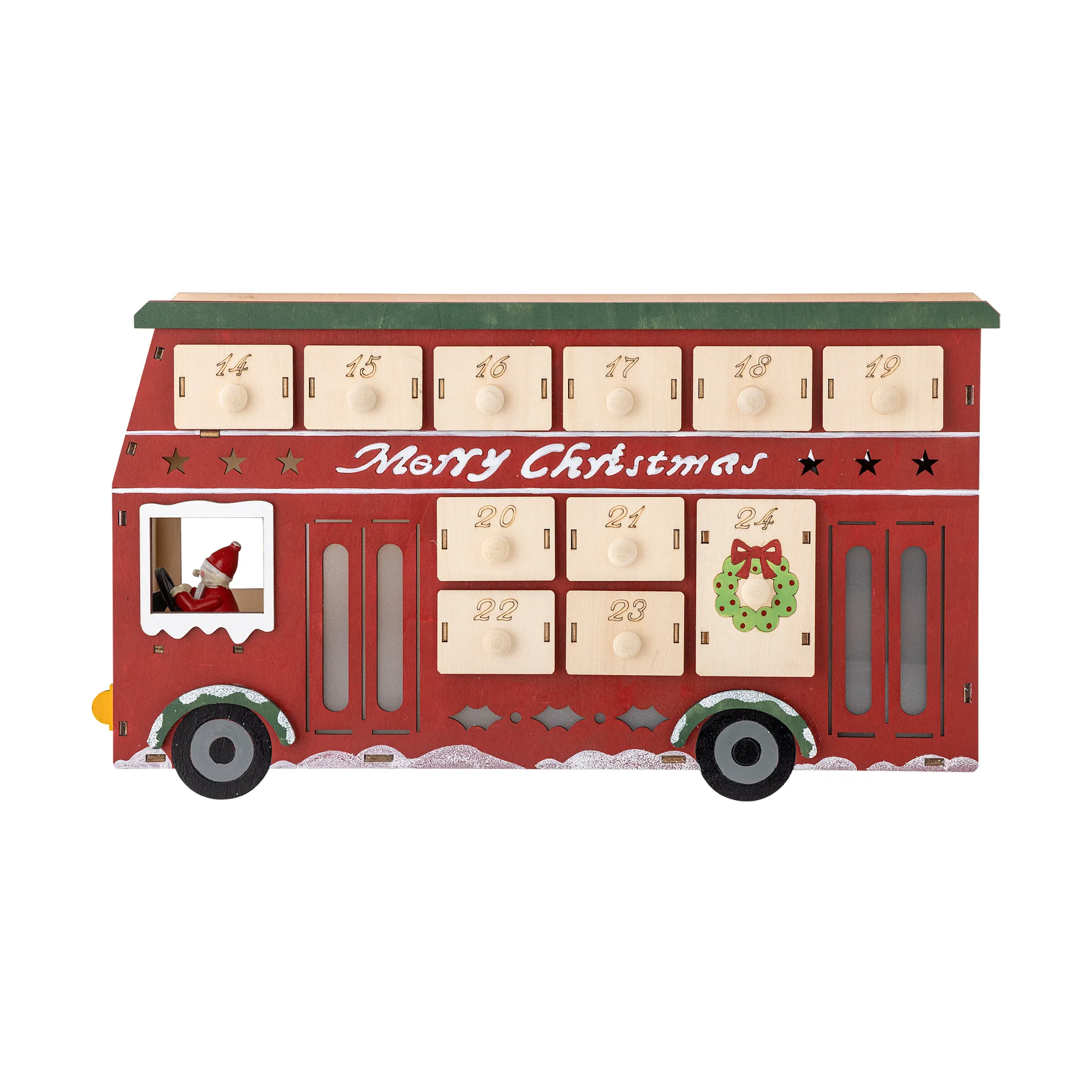 Edward calendar with lighting bus, Red Bloomingville