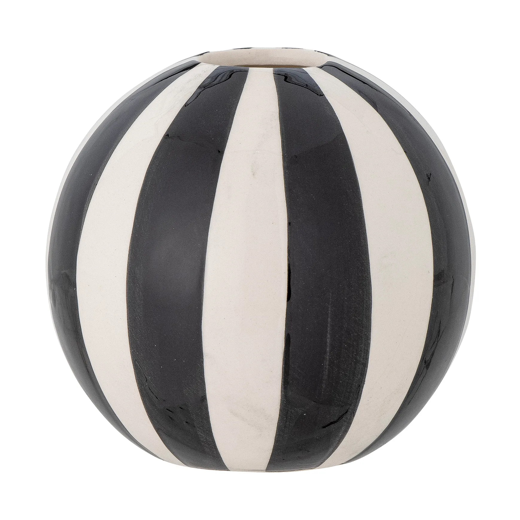 Eja vase Ø10.5 cm, Black-white Bloomingville