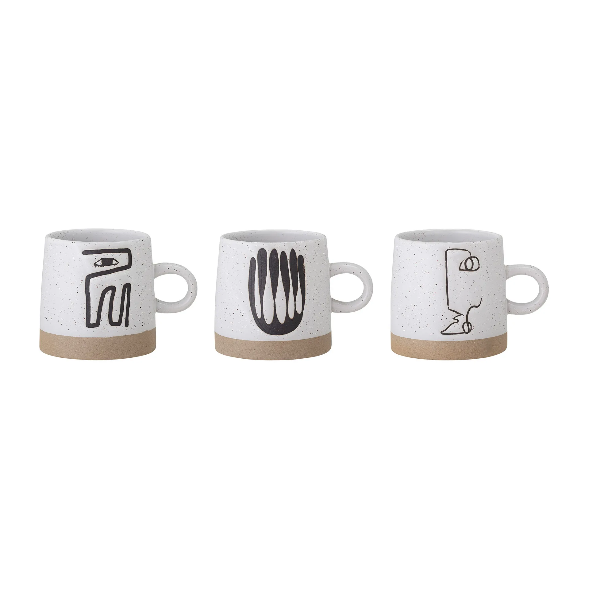 Eliana mug 36 cl 3 pieces, grey Bloomingville