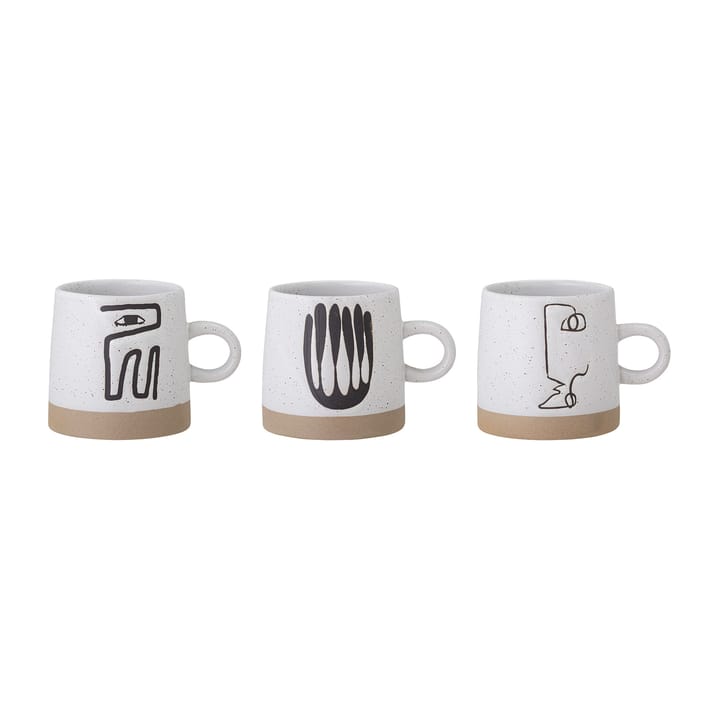 Eliana mug 36 cl 3 pieces - grey - Bloomingville