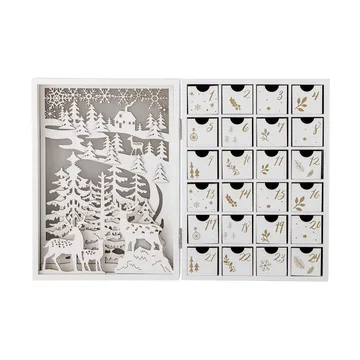 Elimar Advent Calendar with lighting - White - Bloomingville