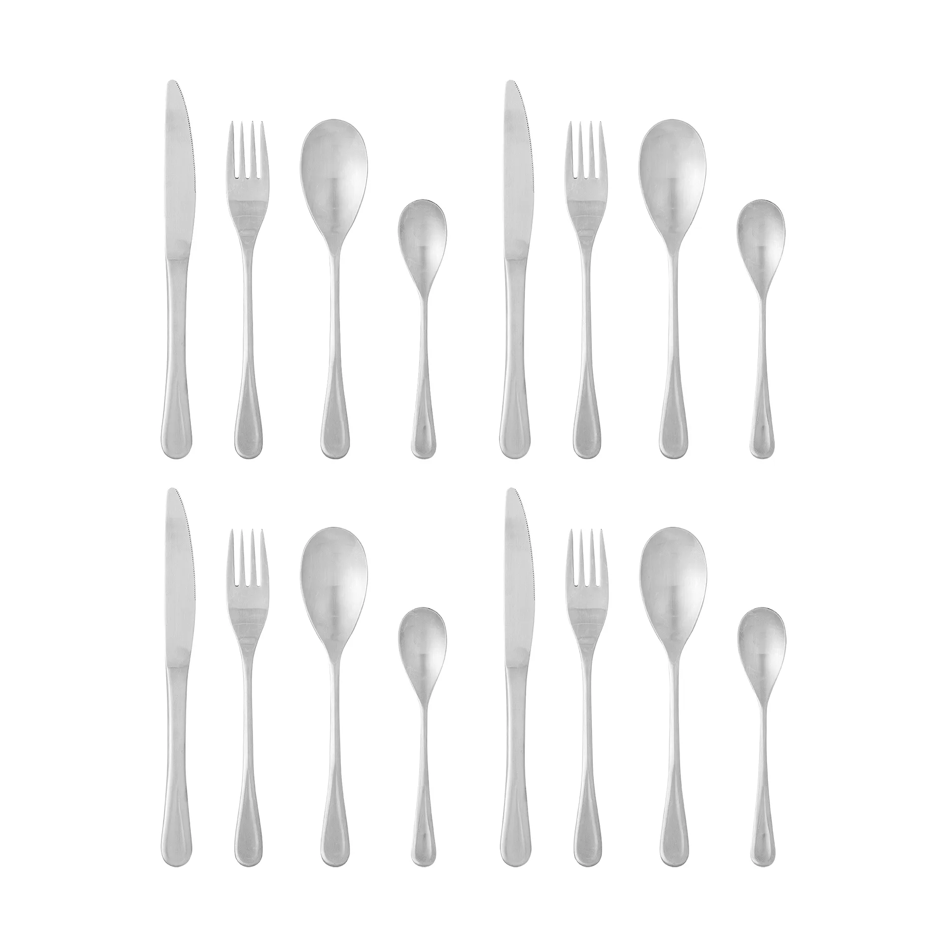 Elvera cutlery, Stainless steel, 16 pieces Bloomingville