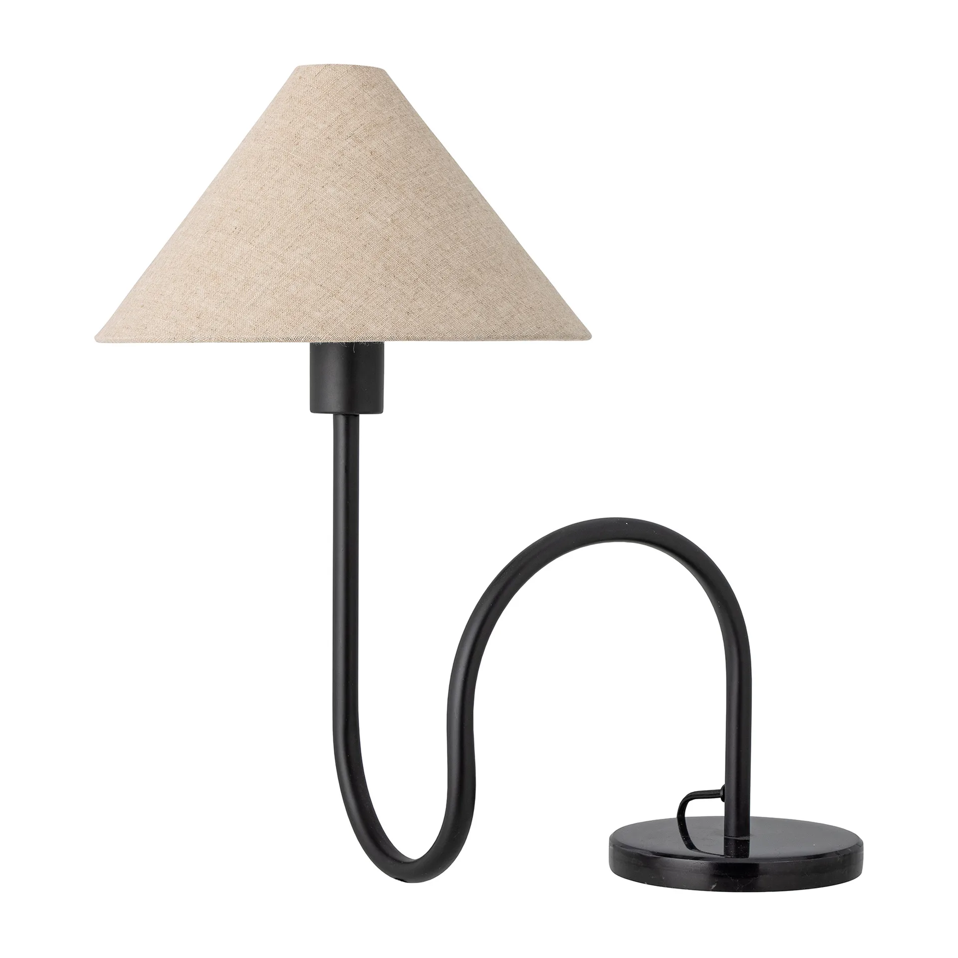 Emaline table lamp 48 cm, Natural-black Bloomingville