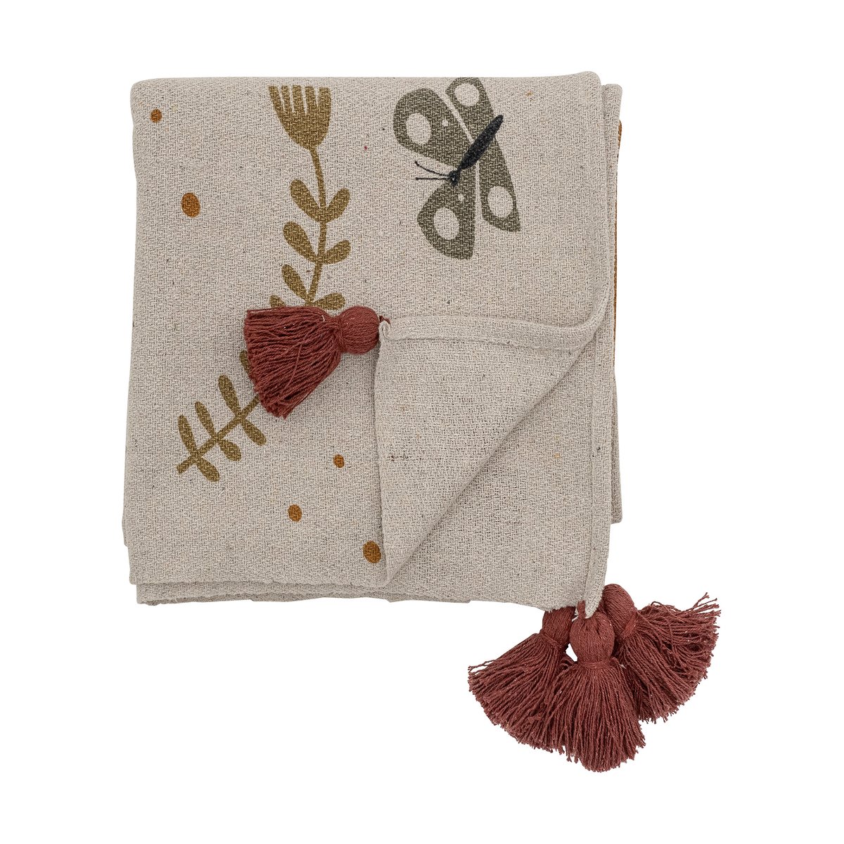 Bloomingville Ember blanket 130x160 cm Brown