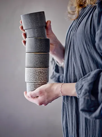 Ewan mug 4-pack - Brown - Bloomingville