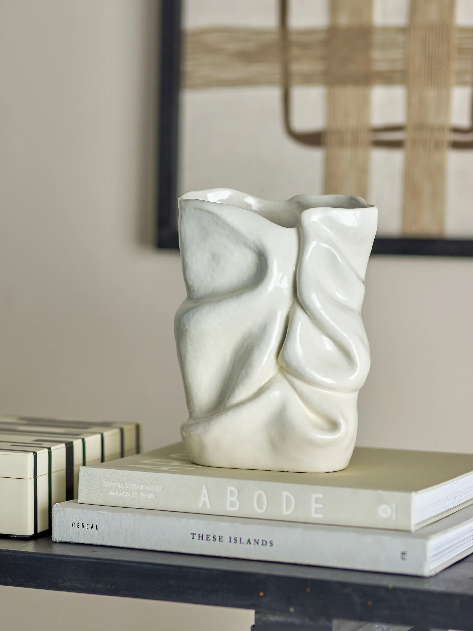 Fabrice vase 21.5 cm, White Bloomingville